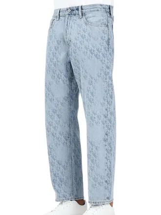 Calvin Klein Light Blue Cotton Straight Jeans