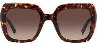 Kate Spade New York naomis 52mm gradient square sunglasses in Havana/Brown Gradient at Nordstrom Rack