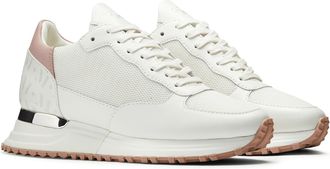 Mallet Footwear Womens Popham Trainers in White Leather - Size UK 4