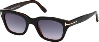 Tom Ford Stijlvolle zonnebrillencollectie - Heren - Zonnebrillen - Zwart - 52 MM - Accessoires