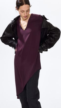 H&M Asymmetric dress in Plum Purple at Nordstrom, Size X-Small