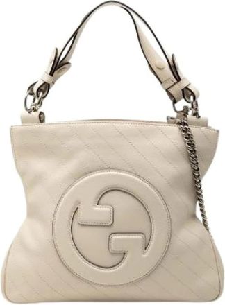 Gucci Pre-owned Shoulder Bags, female, White, Size: ONE SIZE Pre-owned Vintage Shoulder Bag