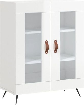 vidaXL Sideboard High Gloss White 69.5x34x90 cm Engineered Wood Vidaxl