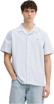 Helly Hansen Shore Short Sleeve Shirt - Heren - Fitness - Blauw - S - Katoen - Fitness