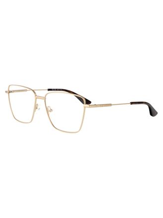 Alexander McQueen AM0503O Gold Metal Eyeglasses - Gold