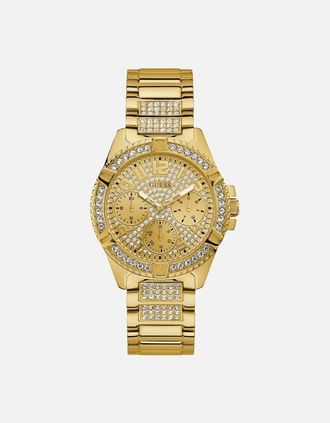 Guess Womens Guess W1156L2 Ladies Gold Watch With Crystals