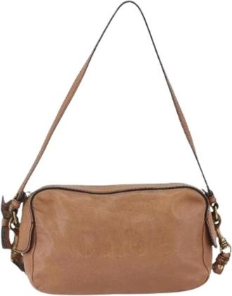 Chlo&eacute; Pre-owned Shoulder Bags, female, Brown, Size: ONE SIZE Pre-owned Vintage shoulder bag