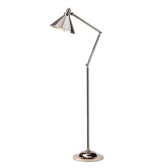 Netlighting Provence 1 Light Floor Lamp Polished Nickel E27
