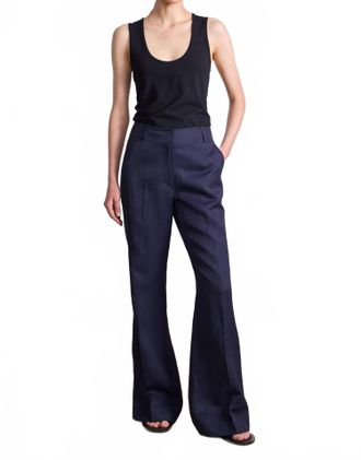 Apiece Apart Adi Wide Leg Trouser In Midnight