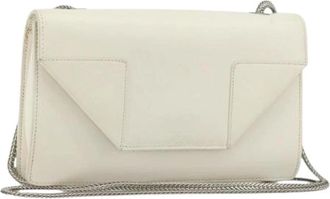 Saint Laurent Pre-owned Cross Body Bags, female, White, Size: ONE SIZE Pre-owned Vintage Shoulder Bag