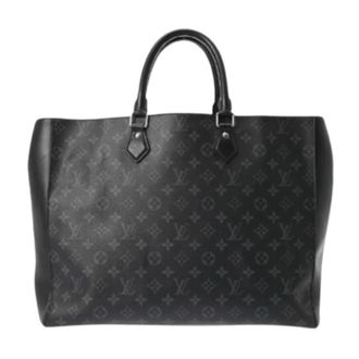 Louis Vuitton Pre-owned Tote Bags, male, Black, Size: ONE SIZE Pre-owned Monogram Eclipse Tote