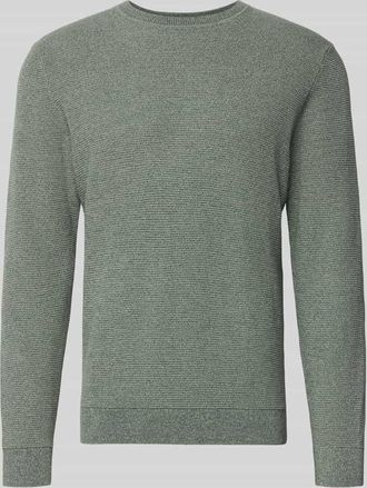 Selected Regular Fit Pullover aus reiner Bio-Baumwolle Modell ROSS in Gruen Melange, Größe XXL