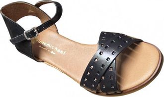 Eric Michael Womens Mega Dakota Sandal In Black