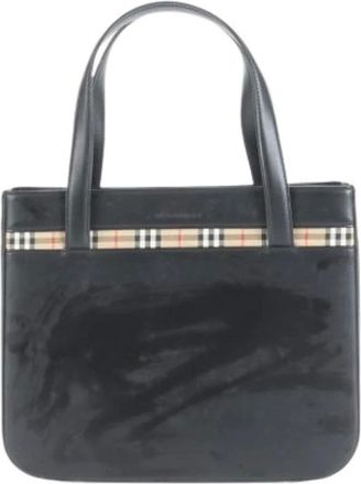 Burberry Pre-owned Handbags, female, Black, Size: ONE SIZE Pre-owned Vintage Handbag