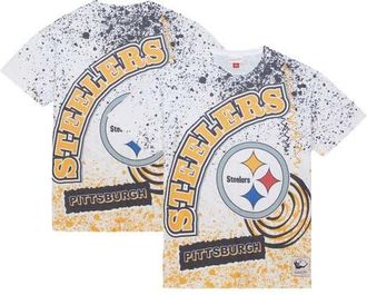 Mitchell & Ness Mens Mitchell & Ness White Pittsburgh Steelers Team Burst Sublimated T-Shirt at Nordstrom, Size Medium