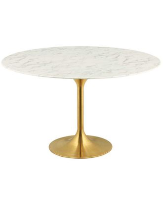 ModWay Lippa 54In Round Artificial Marble Dining Table
