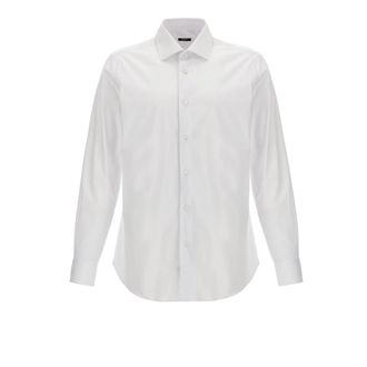 Barba Overhemden - Heren - Zakelijke Overhemden - Wit - 2XL - Katoen - Overhemden