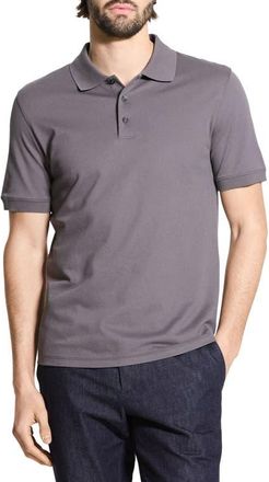 Theory Precise Piqué Polo in Carbon at Nordstrom, Size Xx-Large