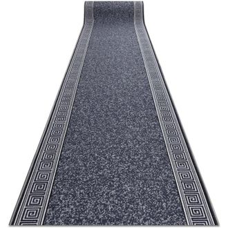 RugsX Rugsx - Runner anti-slip grek, greek gum Ornament grey 90cm grey 90x400 cm