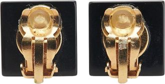 Chanel gold Plastic Clip Earrings (Pre-Owned)