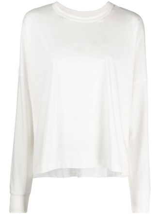 STUDIO NICHOLSON long-sleeve cotton T-shirt - White