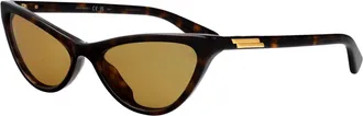 Bottega Veneta Womens Sunglasses Bv1414s Havana Acetate Brown