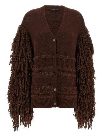 Fabiana Filippi Vest met franje - Bruin