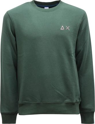 Sun 68 Sweatshirt met ronde hals - Heren - Sweatshirts - Groen - S - Katoen - Hoodies & sweatvesten