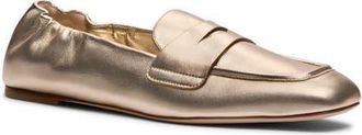 Stuart Weitzman Brynt Penny Loafer in Light Gold at Nordstrom, Size 7.5