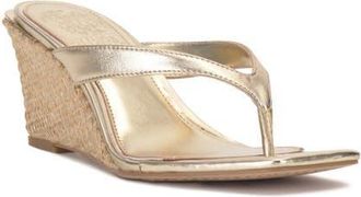 Vince Camuto Cianna Wedge Sandal in Egyptian Gol at Nordstrom, Size 8.5