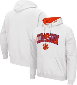 Colosseum Mens Colosseum White Clemson Tigers Arch & Logo 3.0 Pullover Hoodie at Nordstrom, Size Xxx-Large