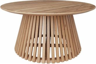Rendez-Vous D&eacute;co Rendez-vous D&eacute;co - Mesa De Centro Redonda De Madera De Acacia Y80cm - K&eacute;p&egrave;s