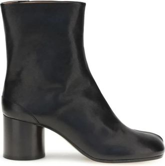 Maison Margiela Tabi Enkellaarzen - Dames - Laarzen met Hak - Zwart - 36 EU - Leer - Schoenen