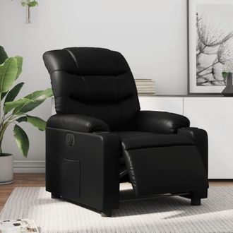 vidaXL Vidaxl - Sill&oacute;n Reclinable El&eacute;ctrico De Cuero Sint&eacute;tico Negro