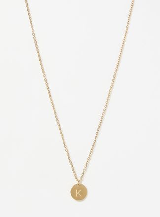 Simons Womens Alphabet character medallion chain
