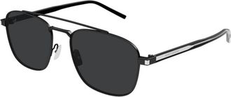 Saint Laurent Zwarte zonnebril - Dames - Zonnebrillen - Zwart - 56 MM - Accessoires