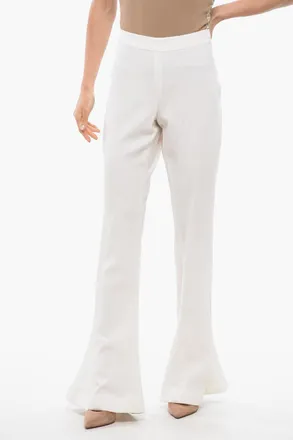 Balmain Pantaloni Bootcut Skinny Fit con Zip Posteriore Balmain
