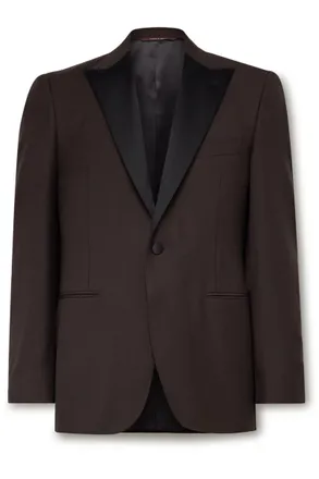 Canali Slim-Fit Satin-Trimmed Wool Tuxedo Jacket