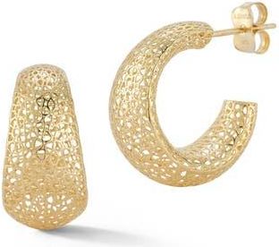 Ember Fine Jewelry 14K Gold Mesh Hoop Earrings at Nordstrom Rack