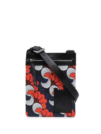 Ports V Borsa messenger a fiori - Nero
