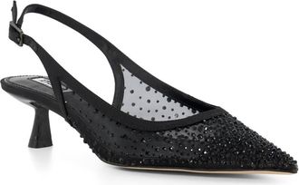 Dune London Ciana Slingback Pointed Toe Kitten Heel Pump in Black at Nordstrom, Size 8.5Us