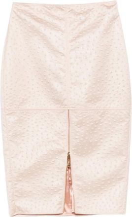 Elisabetta Franchi Embossed Zip Skirt