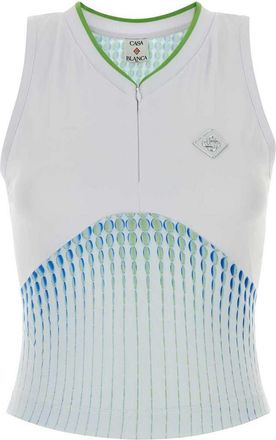 Casablanca Mehrfarbiges Stretch-Jersey-Oberteil