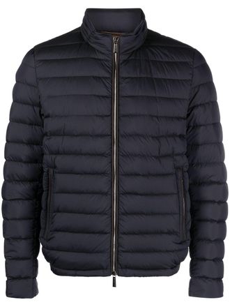 Moorer Piumino con zip - Blu