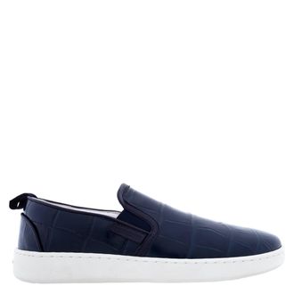 Ferragamo Ferragamo Fedra Croc-Embossed Slip-On Sneakers, Size 7