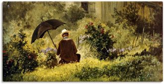 Artland Leinwandbild »Der Maler im Garten« Mann 1 Stk. tlg. auf Keilrahmen gespannt