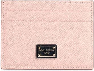 Dolce & Gabbana Dauphine Pink Calf Leather Card Holder