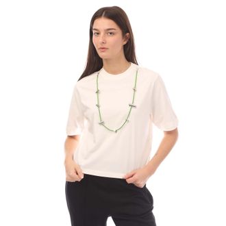 AMBUSH Womens Stoppers T-Shirt in White - Size 14 UK