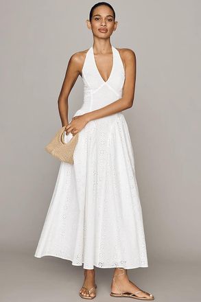 Hutch Eyelet Drop-Waist Maxi Dress