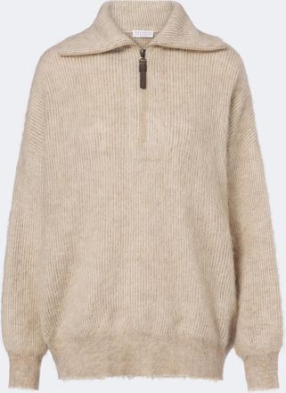 Brunello Cucinelli Jersey en mezcla de mohair y lana